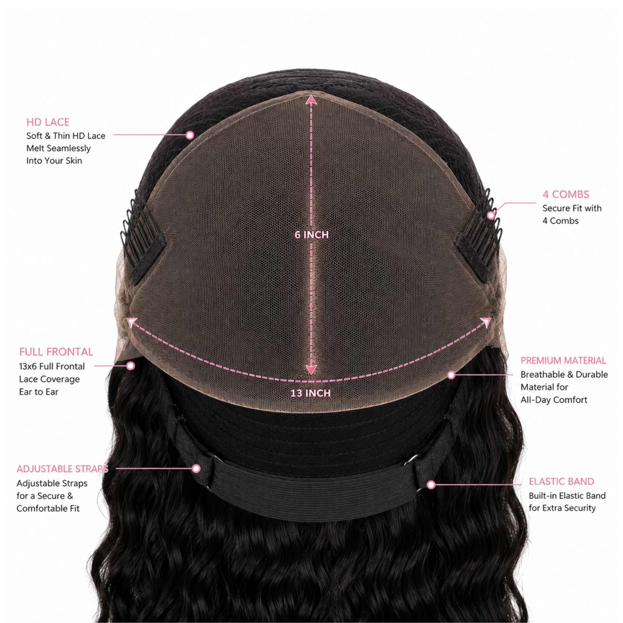 HD 13x6 Deep Wave Wig